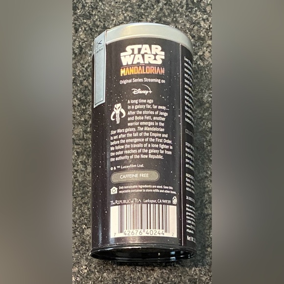 Unopened Collectible Disney The Mandalorian Cara Dune Republic Of Tea Cannister - Picture 2 of 7